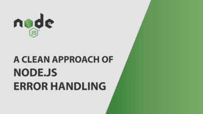 A clean approach of node.js error handling