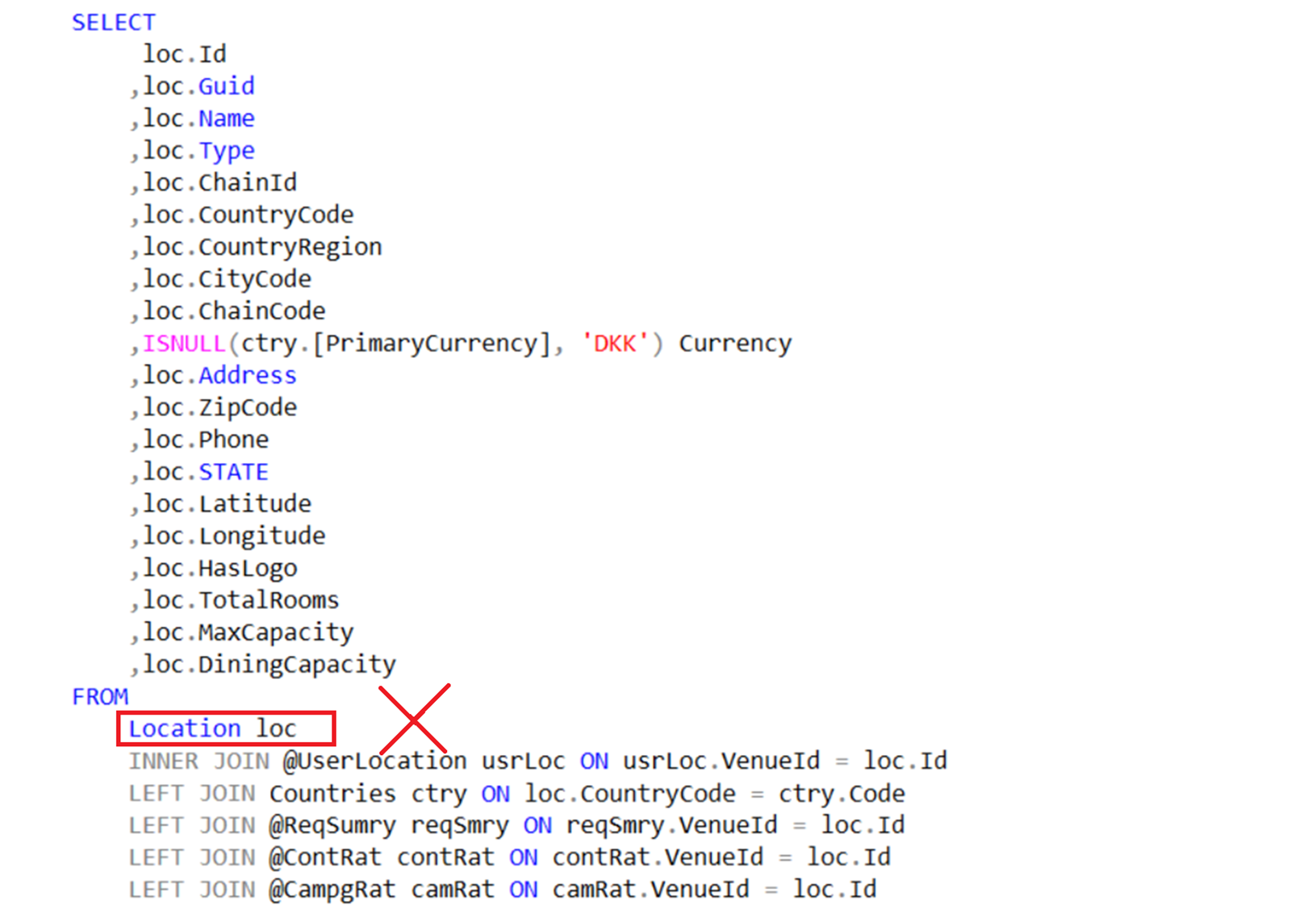 Screenshot of source code snippet displaying why to make a block of precise data at the beginning. 